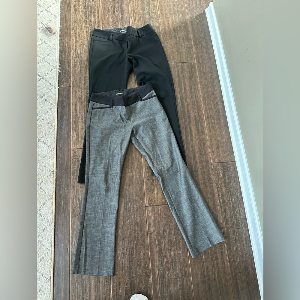 Express columnist pants size 4S black and gray